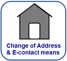 Change of Address and E-contact means
